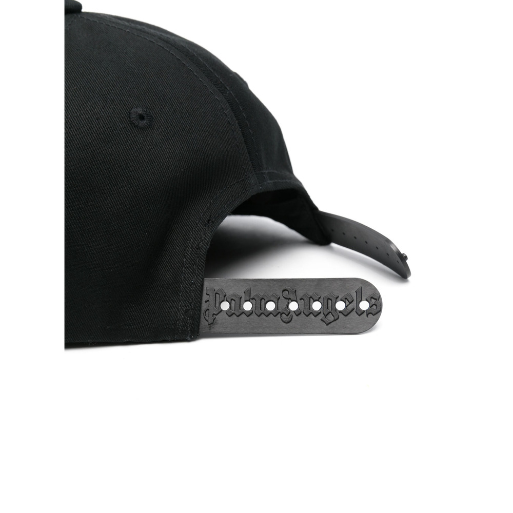 Palm Angels Black Cotton Embroidered Logo Baseball Cap - Picture 4 of 8